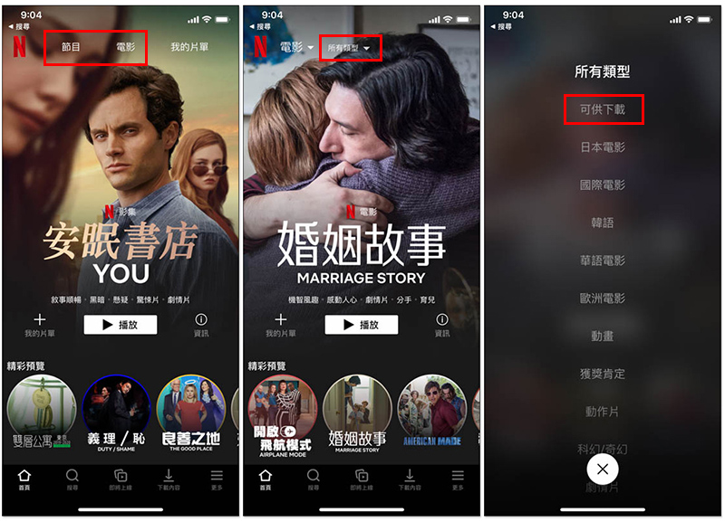 下载Netflix电影