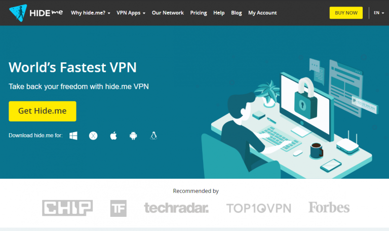 Hide.me测评 安全性高、速度极快，不推荐用于流媒体，在中国也不可靠