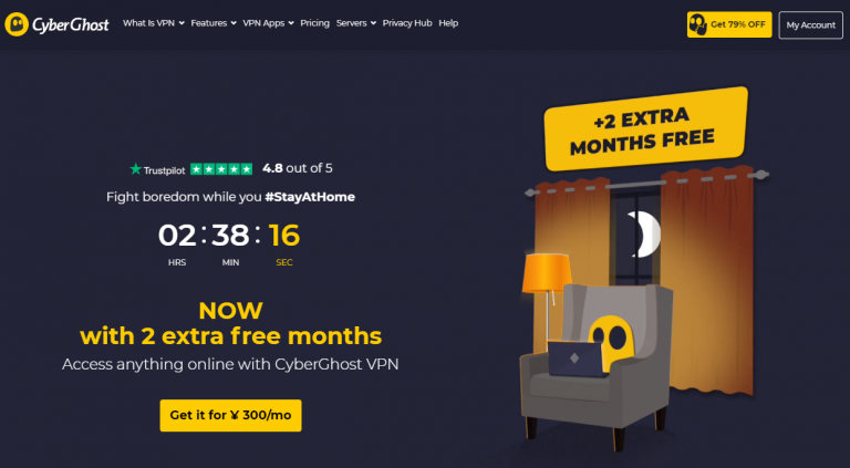 CyberGhost测评 本地连接速度快，可观看美国网飞，不推荐在中国使用