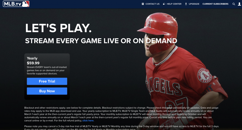 解决 MLB.tv Blackout