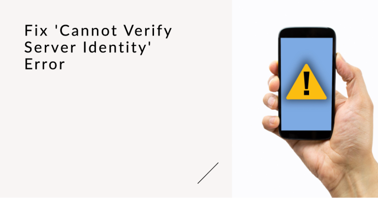 Top 6 修復 iPhone 上「無法驗證伺服器身份」錯誤的方法