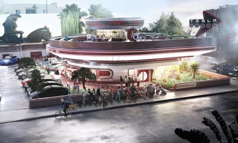 Tesla’s Drive-In Diner Concept Takes Major Step Forward in Los Angeles