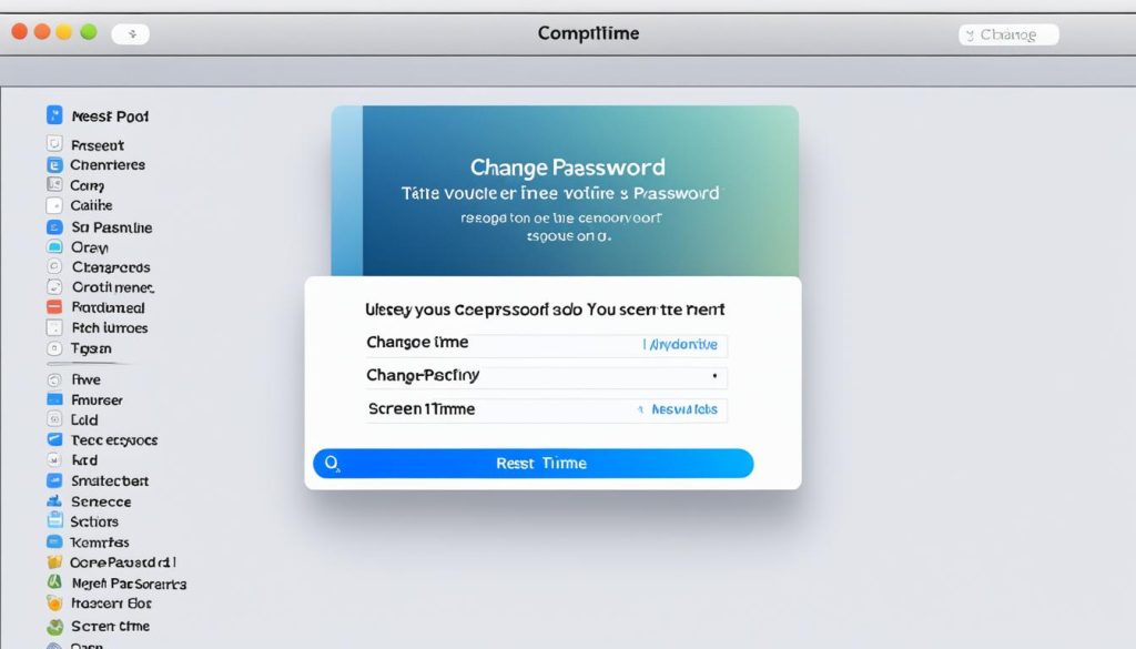 Mac重設屏幕時間密碼步驟