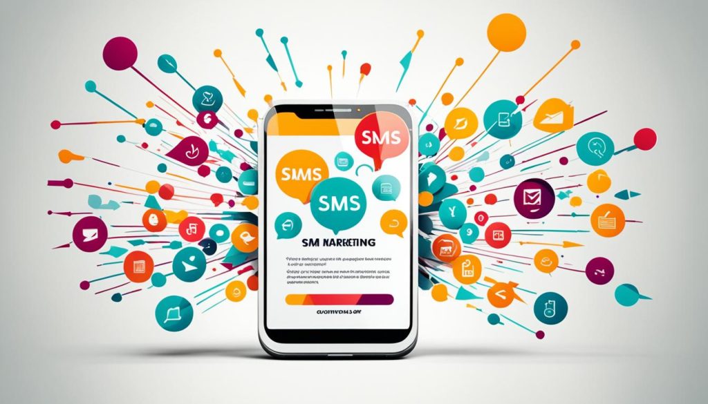 SMS marketing concept