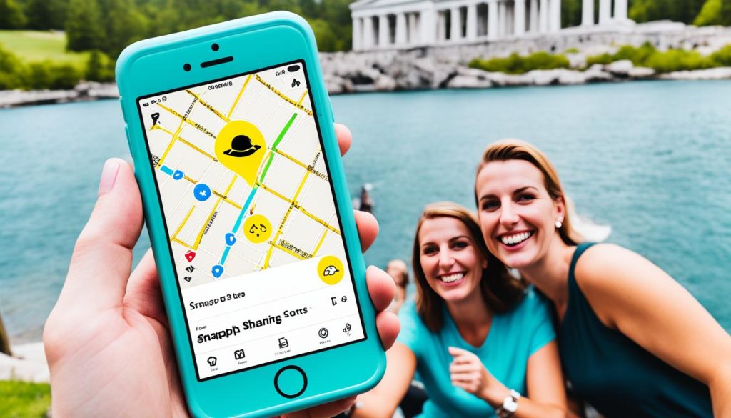 Snapchat 實時位置分享功能