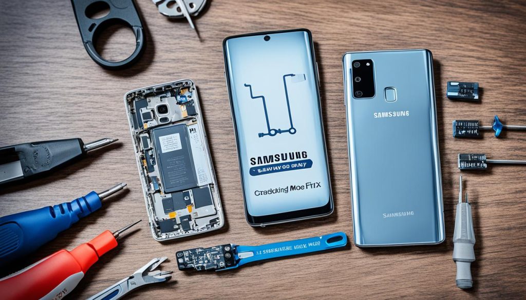 troubleshooting black and white display on Samsung Galaxy phones