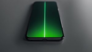 手機屏幕上的綠線